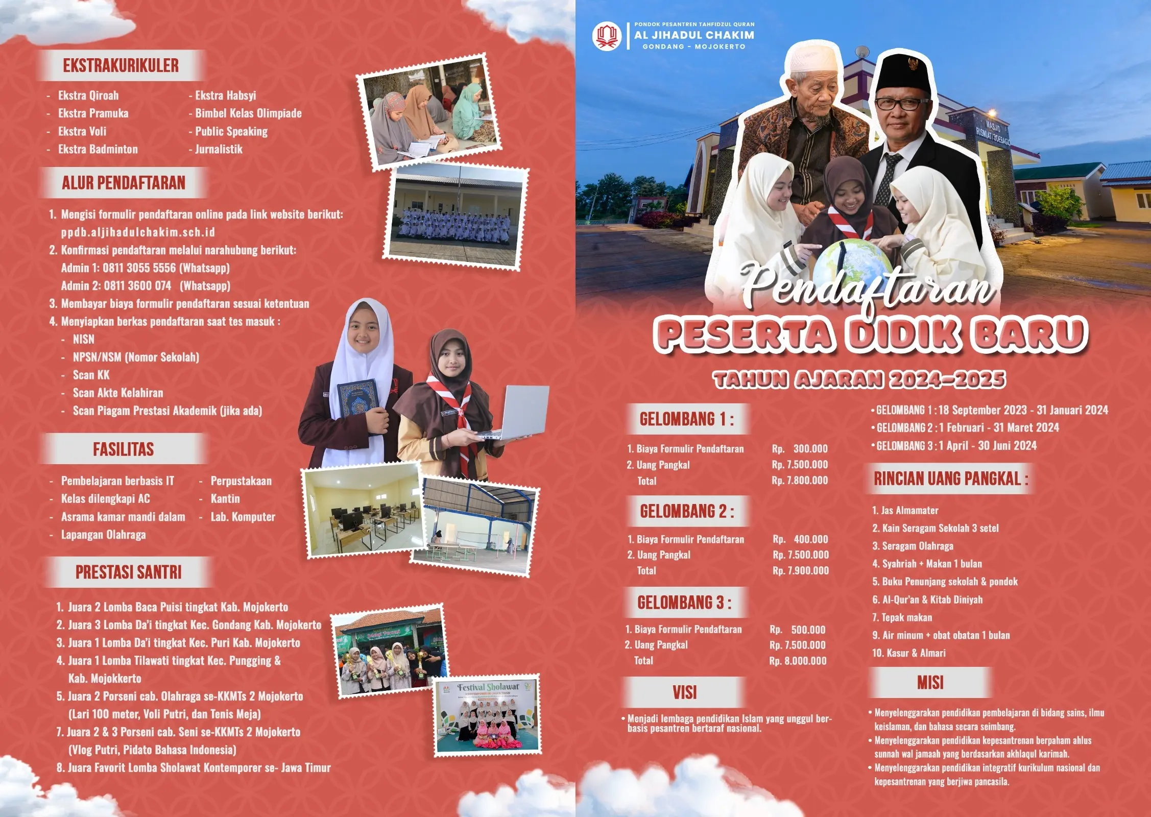 PPDB Madrasah Tsanawiyyah Al Jihadul Chakim Tahun Ajaran 2023/2024